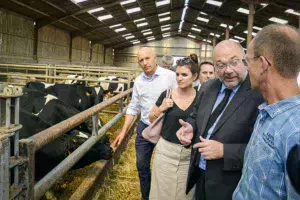 Le 21 juillet, Stéphane Travert, ministre de l’Agriculture, en visite dans une exploitation de Meurthe-et-Moselle, a rappelé l’enjeu social des États généraux de l’alimentation.