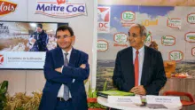 Denis Lambert, P.-D.G. du groupe LDC et Gilles Huttepain, directeur LDC amont.