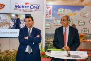 Denis Lambert, P.-D.G. du groupe LDC et Gilles Huttepain, directeur LDC amont.