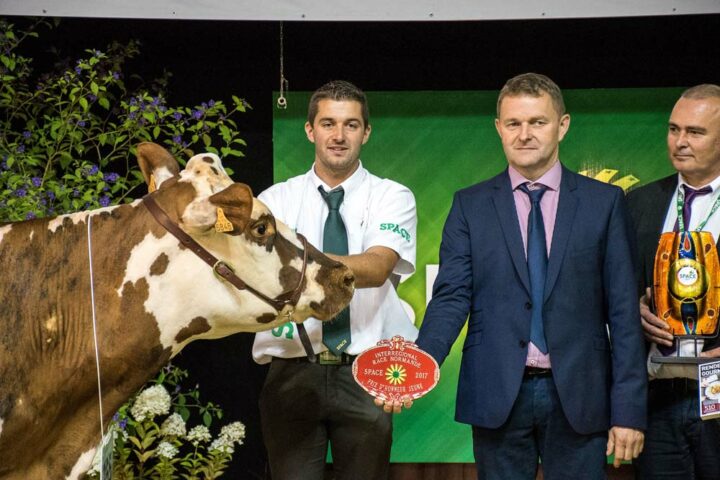 Jessica, à l’EARL Delalande à Châteaubourg (35), a empoché le prix d’honneur Jeune. 