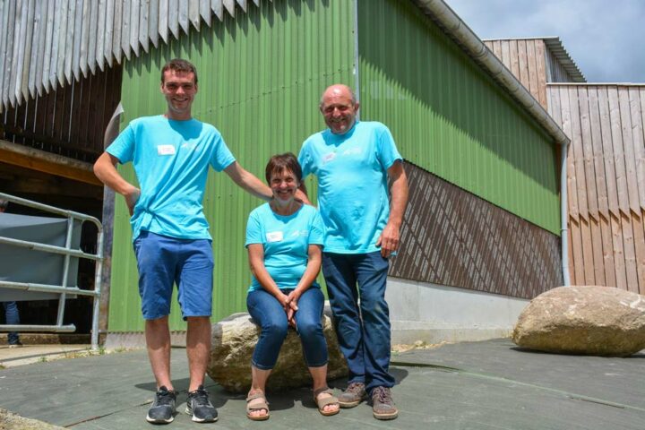 Pierre-Marie, Marie-Madeleine et Dominique Guillemin.