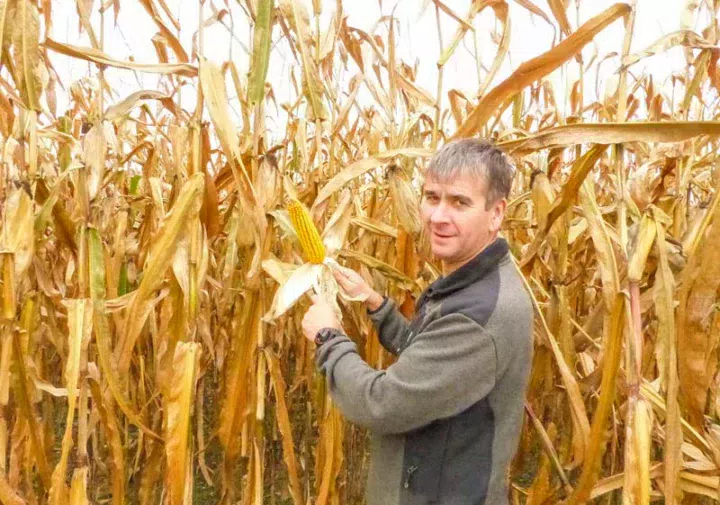 Pour Mickael Le Badezet, technicien Triskalia, la collecte est l’aboutissement du suivi cultural effectué pendant l’année.