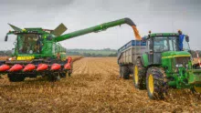 Plusieurs densités de semis ont été testées dans cette parcelle de maïs. Les rendements, recoupés avec le potentiel du sol aux divers endroits de la parcelle, livreront des enseignements aux agronomes de la Cecab-Coop de Broons.