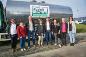 Les producteurs et salariés de Biolait ont inauguré mardi dernier leur nouveau relais en Ille-et-Vilaine. Chaque département breton en compte un désormais.