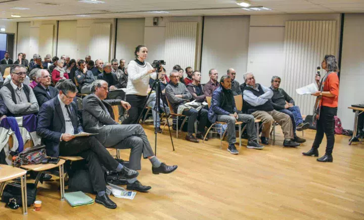 Les agriculteurs étaient nombreux lors de la 1re réunion de concertation préalable pour l’élaboration du 6e programme d’actions régional nitrates le 21 novembre à Pacé (35).