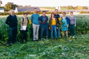 La parcelle en agriculture de conservation des sols, à Essé, a été visitée le 14 octobre.