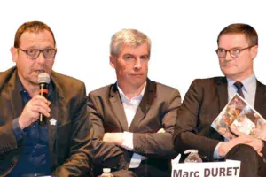 De gauche à droite : François Valy, Olivier Allain et Marc Duret.