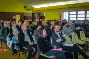 Le thème « Organisation du travail : quelles stratégies ? » a été présenté dans les 18 assemblées locales de Cerfrance Côtes d’Armor, comme ici à Merdrignac, le 30 janvier.