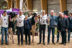 Autour de Cap J Iroise, nommée Réserve, dans les mains de Pierre-Yves et de Cap J Ida, Grande championne de Morlaix 2018, présentée par Baptiste, les membres de la famille Cabon étaient très heureux et fiers.