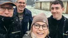 Sur leur compte Facebook, Dominique Gautier et les autres membres de la ferme postent régulièrement des photos. Et ce n’est pas la neige et le froid qui les arrêtent.