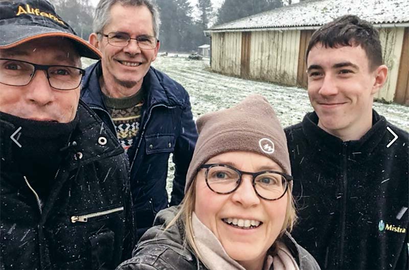 Sur leur compte Facebook, Dominique Gautier et les autres membres de la ferme postent régulièrement des photos. Et ce n’est pas la neige et le froid qui les arrêtent. - Illustration Communiquer, c’est créer du lien