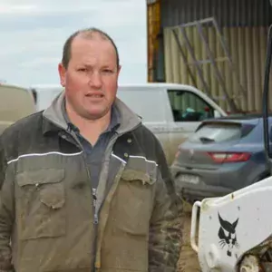 Jacky Lucas, Gérant de la SARL Lucas BTP de Bourbriac (22)