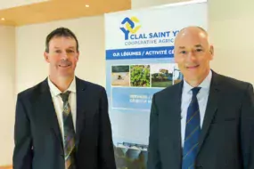 Pascal Fiche, président, et Denis Gogo, directeur, ont présenté l’activité de la coopérative lors de l’assemblée générale.