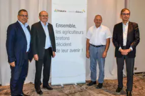 De gauche à droite : Dominique Ciccone, Serge Le Bartz, Georges Galardon et Alain Perrin.