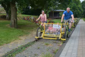 C’est parti pour ce couple de touristes anglais venus faire un peu de sport tout en découvrant les alentours de Médréac.