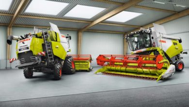 Photo of Claas Tucano : compensation de dévers et nouvel accoudoir avec écran tactile