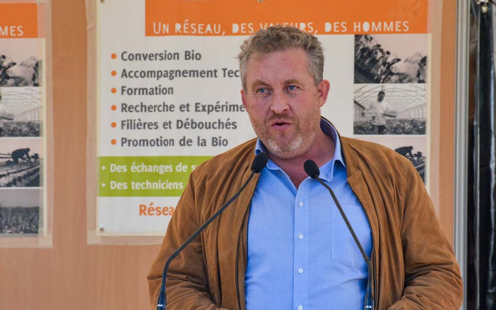 Guillaume Riou, président de la Fnab et polyculteur-éleveur bio dans les Deux-Sèvres. - Illustration La bio croit aux filières sur les territoires