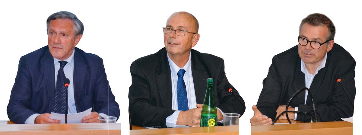 De gauche à droite : Jean-Louis Bernard (président du syndicat des propriétaires ruraux 35), Philippe Brayer (président national) et Vincent Lahalle (avocat spécialiste en droit de l’urbanisme). - Illustration Les propriétaires veulent être davantage représentés