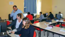 Découverte des outils d’aide à la décision des outils numériques pour communiquer à plusieurs, pour les sept stagiaires qui viennent d’intégrer la formation « @gripilot d’atelier ou d’entreprise », de 6 mois au centre de formation de Crédin (56).