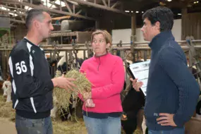 Mickaël Gergaud, Christelle Martin (associés à Sophie Ducastel, absente sur la photo) et François-Xavier Babin, animateur Segrafo Ouest.