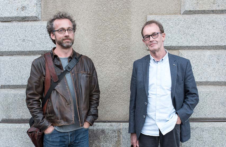 Wilfrid Messiez et Jean-Luc Barbo, respectivement animateur et président de la Commission locale de l’eau du Pays de Saint-Brieuc. - Illustration « Poursuivre et accentuer la mobilisation face aux algues vertes »