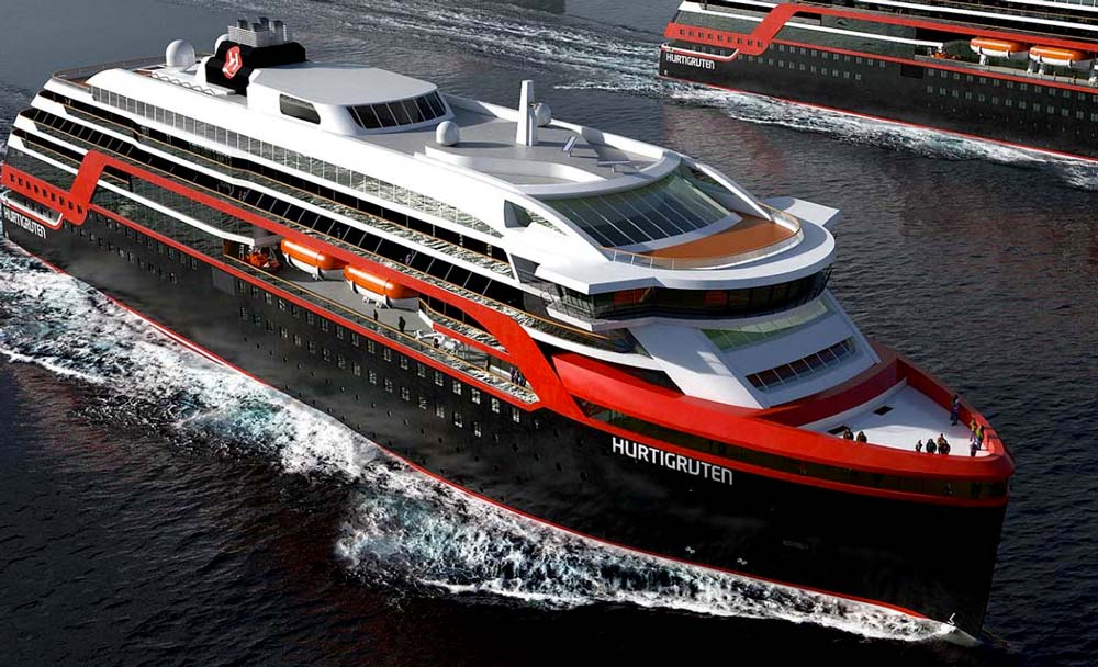 bateau_hurtigruten-biogaz - Illustration Du biogaz pour propulser des navires de croisière en remplacement du diesel