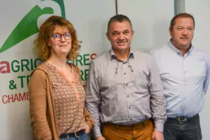 De gauche à droite : Sophie Jézéquel, André Sergent et Jean-Hervé Caugant.