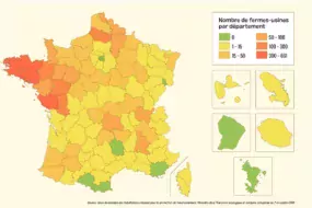 Carte des "fermes usines" ©Greenpeace