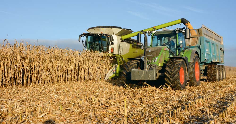 Les chantiers ont été réalisés dans d’excellentes conditions, comme ici à Plouvorn (29) avec l’ETA Pellen. - Illustration Choisir ses variétés de maïs grain