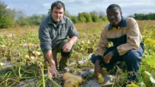 Sébastien Louarn, à gauche, est animateur technique et scientifique à la PAIS à Suscinio, en compagnie de Malick Diedhiou, stagiaire de BTS APV.