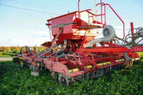 Le semis de céréales a été réalisé directement sur le couvert, le 30 octobre.