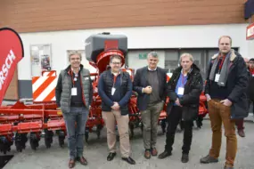 Robert Dorsemagen, directeur Horsch France ; Yann Parois, directeur général Promodis ; Michaël Horsch, P.-D.G. de Horsch ; Joachim Blunk, gérant de la plus grosse ETA allemande.