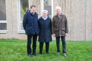 Les candidats FDSEA du collège « anciens exploitants » aux élections Chambre d’agriculture : (à droite) Jean-Quéré, Saint-Nicolas-du- Pélem (titulaire) ; suppléants : Irène Gesny, Sévignac, et Jean-Jacques René, Plélo.