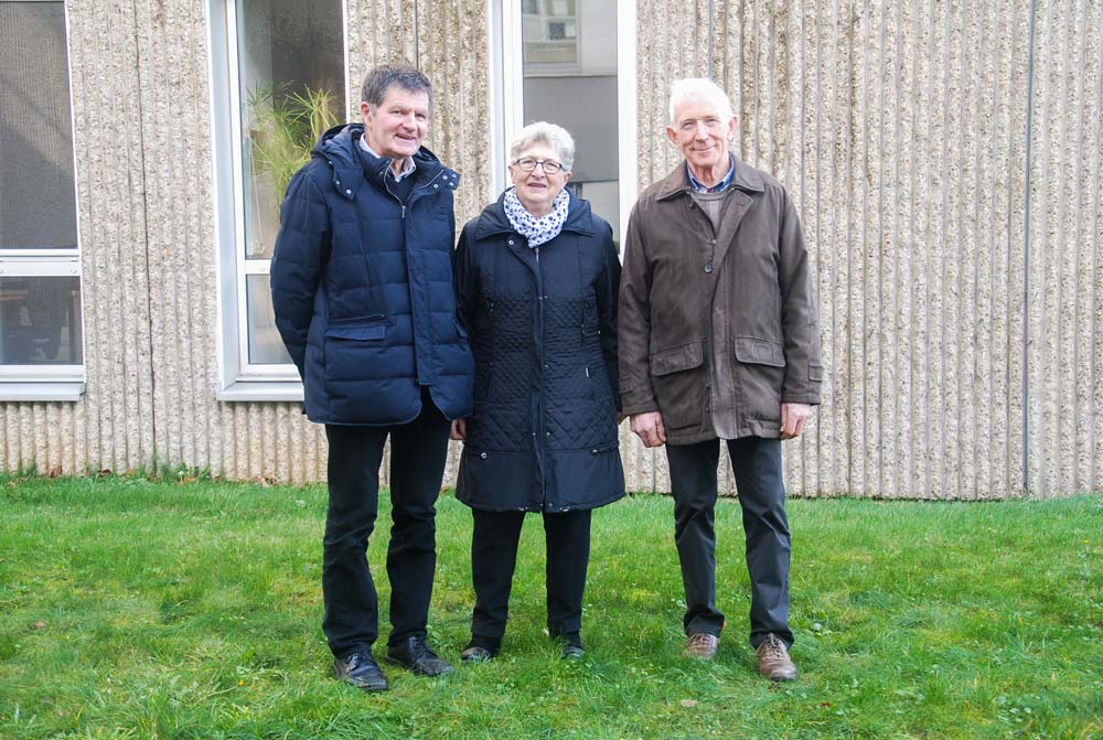 Les candidats FDSEA du collège « anciens exploitants » aux élections Chambre d’agriculture : (à droite) Jean-Quéré, Saint-Nicolas-du- Pélem (titulaire) ; suppléants : Irène Gesny, Sévignac, et Jean-Jacques René, Plélo. - Illustration Les anciens exploitants s’informent