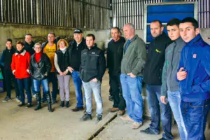 Le revenu des agriculteurs est un thème cher à la Coordination Rurale, ici en campagne à Kergloff.