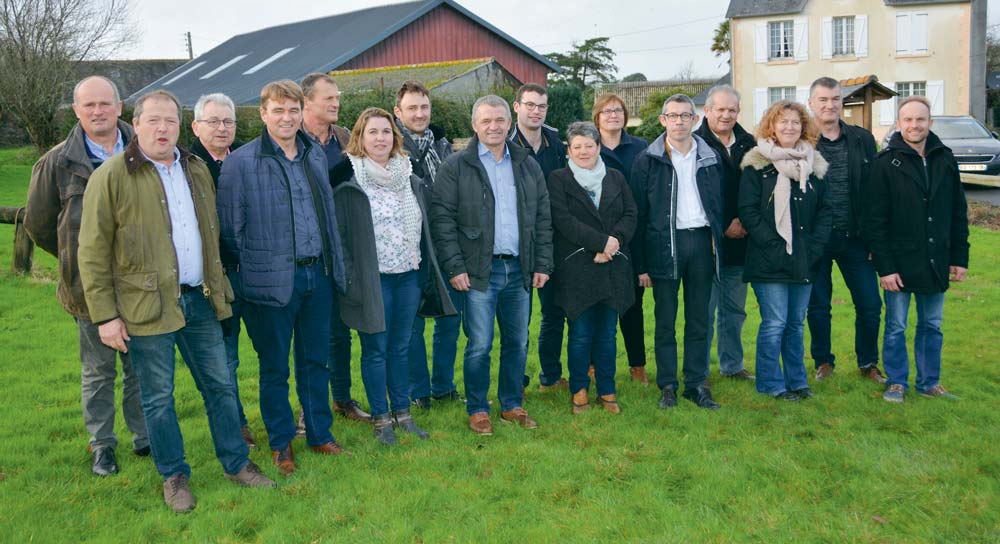 La liste représentant la FDSEA-JA, avec André Sergent en tête de liste. - Illustration FDSEA-JA 29 : « Nous sommes une liste dévouée aux agriculteurs »