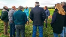 Visite d’une plate-forme d’essais à Saint-Nic (29) dans le cadre des actions collectives de la Baie de Douarnenez.