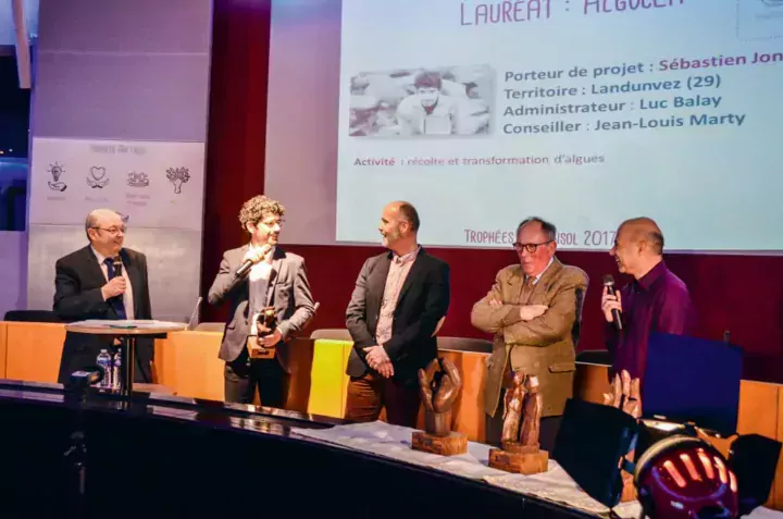 Sébastien Jonas a remporté, en 2017, le premier prix des Trophées Ark’ensol (association des solidarités du Crédit Mutuel Arkéa), dans la catégorie Innovation.