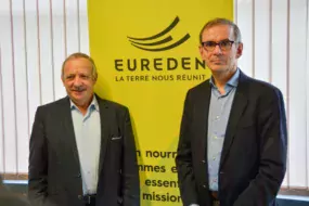 Georges Galardon et Alain Perrin ont présenté le nouveau nom du rapprochement Triskalia-d’aucy.