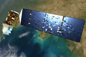 Un satellite Sentinel permet l'acquisition des images.