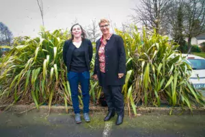 Cécile de Saint-Jan (à gauche) et Anne-Marie Crolais.