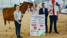 Xavier Rannou, à droite, gagne ce concours Pie Rouge avec Luna.