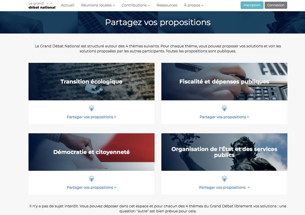 - Illustration Grand débat : la FNSEA présente sa contribution
