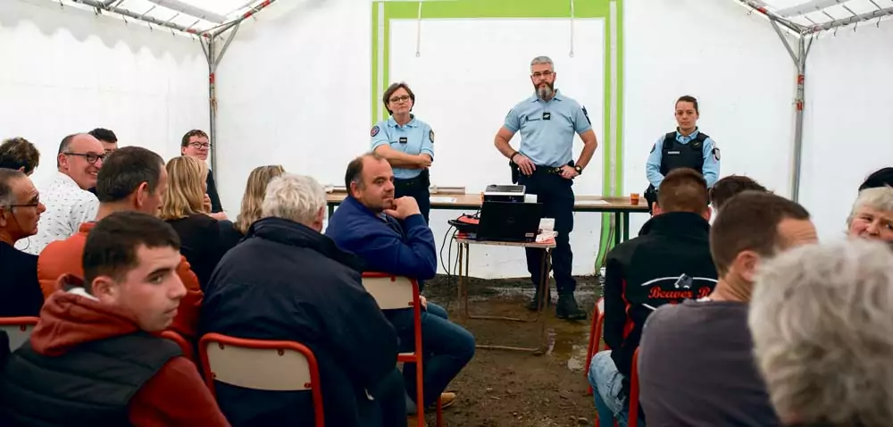 - Illustration Réunion de sensibilisation : Mettre en sûreté son exploitation