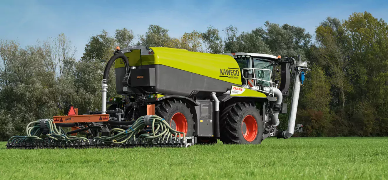  - Illustration Un Claas Xerion avec cuve pour l’épandage d’effluent liquide intégrée