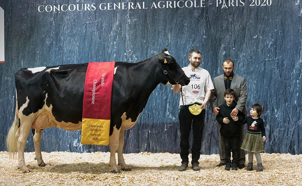  - Illustration Concours Prim’Holstein Salon de l’Agriculture : Du Bon Vent Janna Cama prend le large