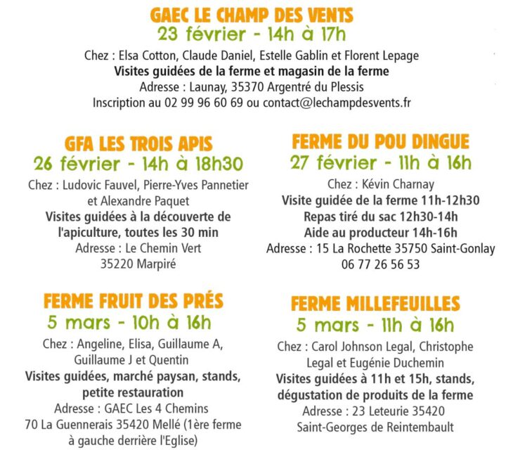 programme salon à la ferme2022 2