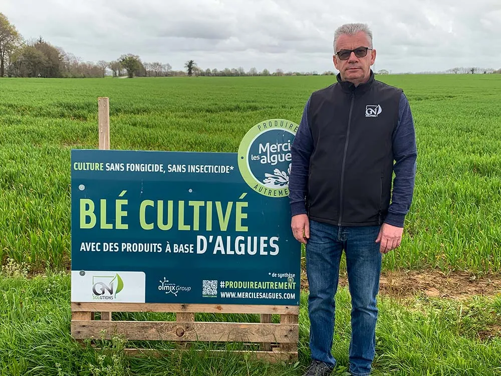 15674.hr - Illustration Depuis 4 ans, il traite son blé avec des algues
