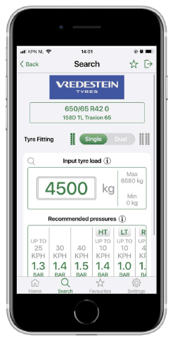 impression agro tyre pressure app vredestein 2023