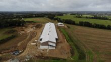 Poulailler pondeuse en construction